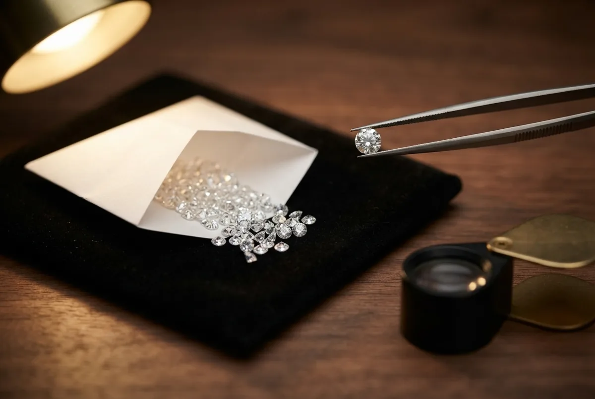 LOTUSMAPLE loose lab diamond melee, 0.7mm to 13mm (listing: D to E colour, VVS, triple Excellent, CVD or HPHT)