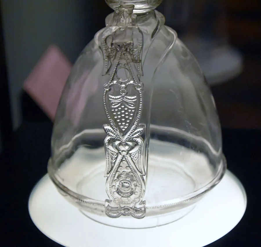 A Fatimid rock crystal ewer: A ewer hollowed and carved from a single block of rock crystal in Fatimid Egypt around the year 1000.
