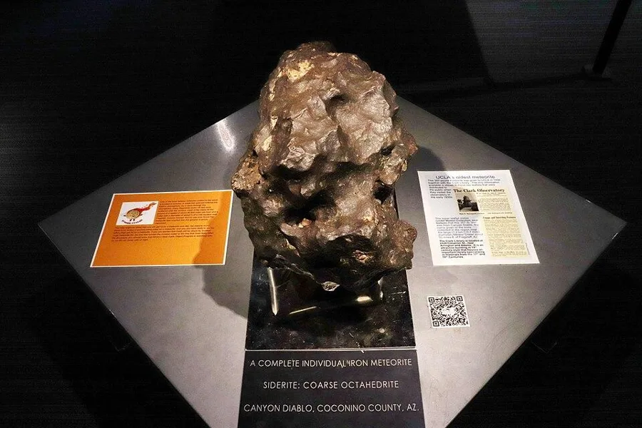 The meteorite that gave us moissanite: A piece of the Canyon Diablo iron meteorite, which made Meteor Crater in Arizona.