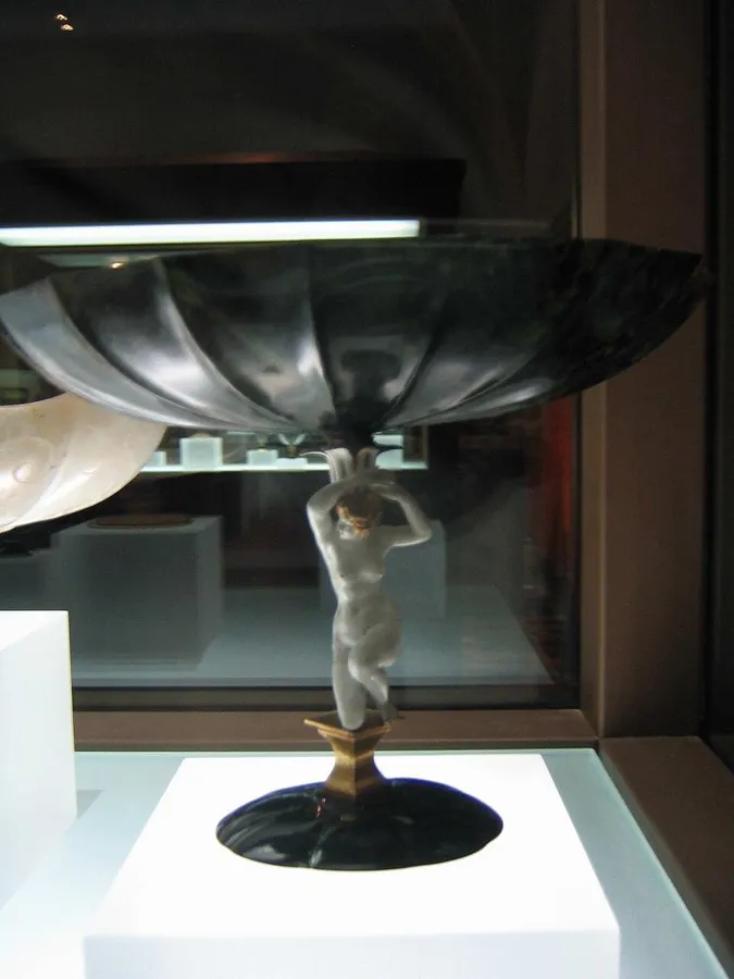 The Dauphin’s Treasure: Cups, goblets and vases of rock crystal, agate, jasper and lapis, mounted in gold and enamel, collected by the son of Louis XIV.