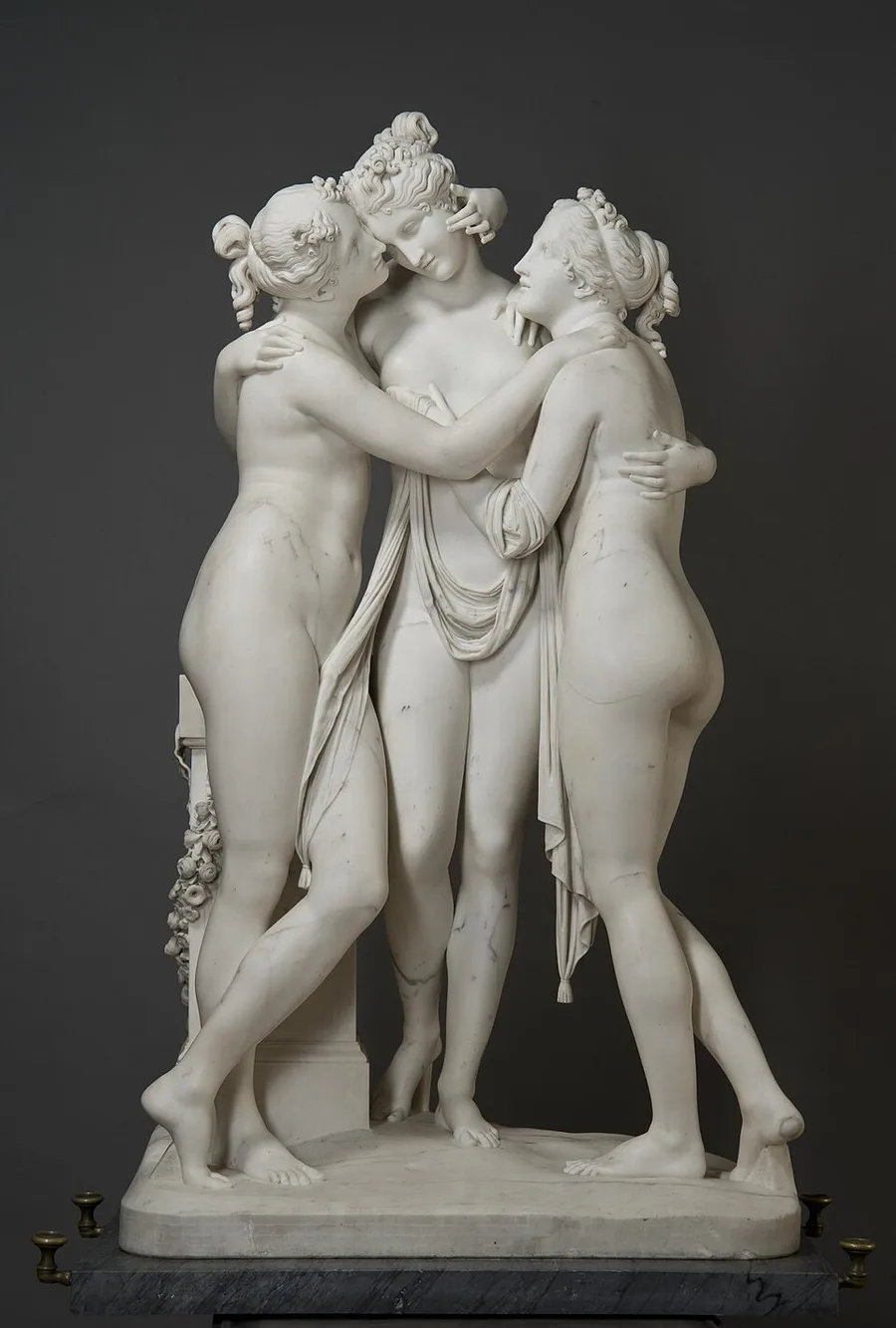 Canova's Three Graces: Marble by Antonio Canova, carved between 1813 and 1816, the version made for the Empress Josephine.