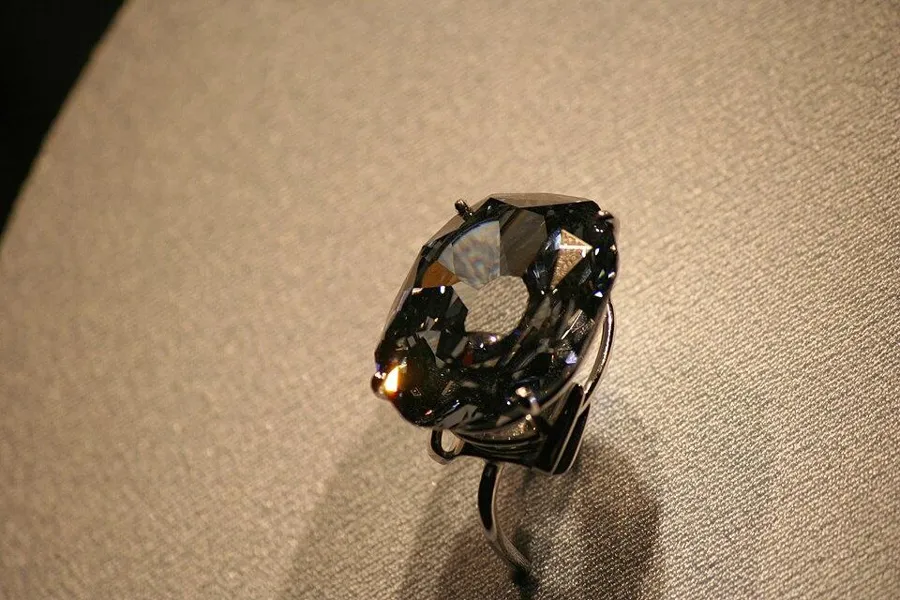 The Wittelsbach-Graff diamond: A deep blue diamond of 31.06 carats, once in the Bavarian crown jewels, recut by Laurence Graff after he bought it in 2008.