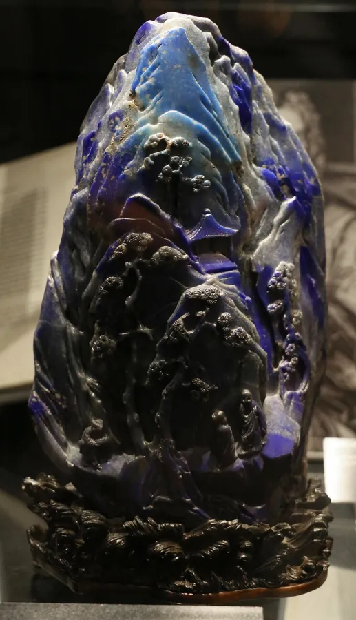 Yeats’s lapis lazuli mountain: A Chinese carving of a mountain in lapis lazuli, given to the poet W. B. Yeats by Harry Clifton in 1935. It inspired his poem Lapis Lazuli.