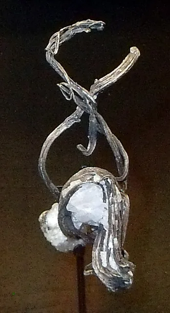 Wire silver from the Silver Islet mine, Ontario: native silver often grows in curling wires.