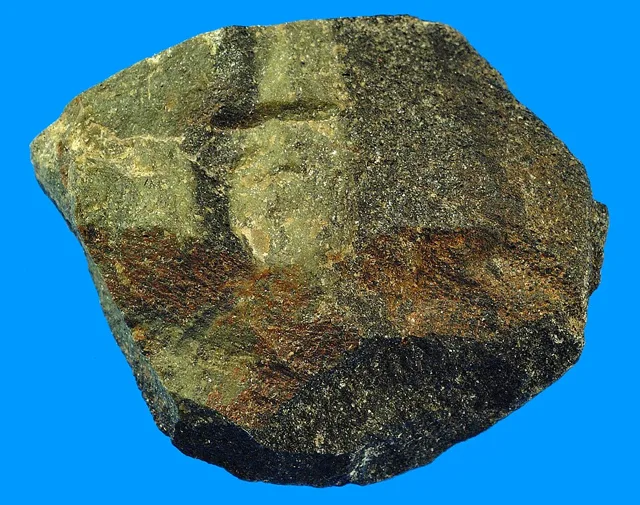 Chromite, the only commercial ore of chromium.