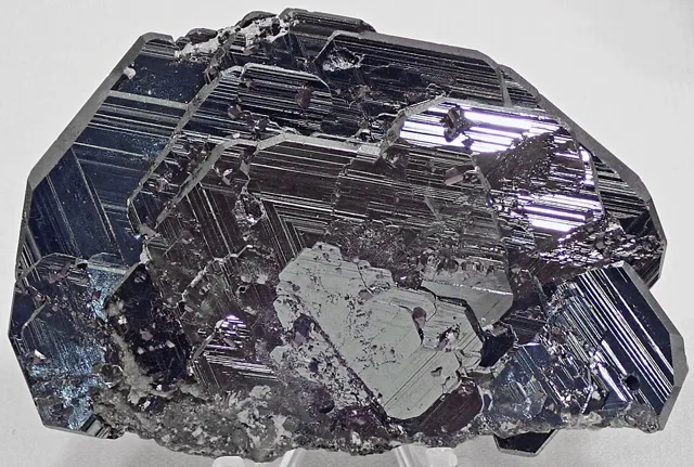 Hematite, iron oxide, one of the main ores of iron (Cavradi Gorge, Switzerland).