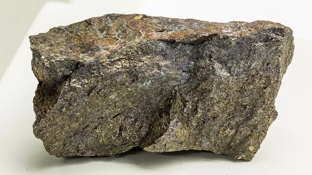 Pentlandite ore from Sudbury, Ontario, the main ore of nickel.