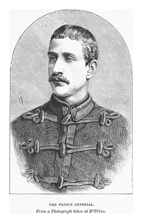 The Prince Imperial, from an 1879 publication. He carried the carnelian seal as a talisman.