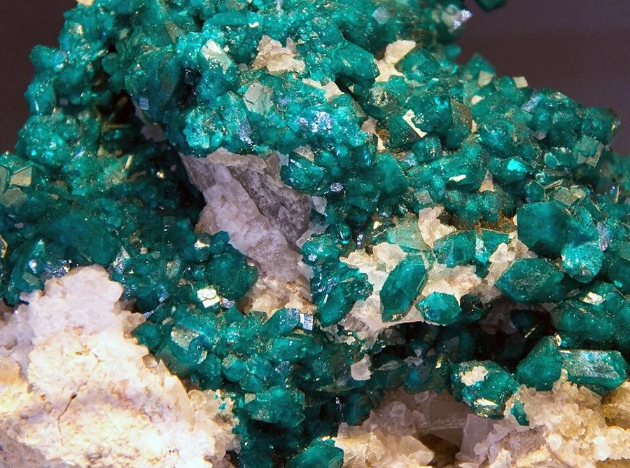 Dioptase, Tsumeb mine, Namibia