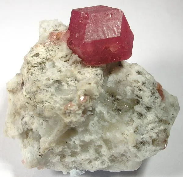Raspberry-red grossular garnet, Sierra Mojada, Coahuila, Mexico