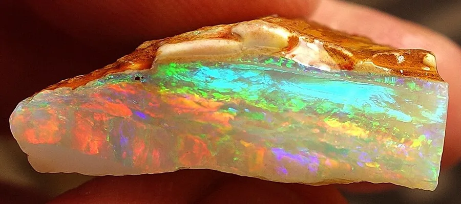 Opal in its rock, Coober Pedy, South Australia