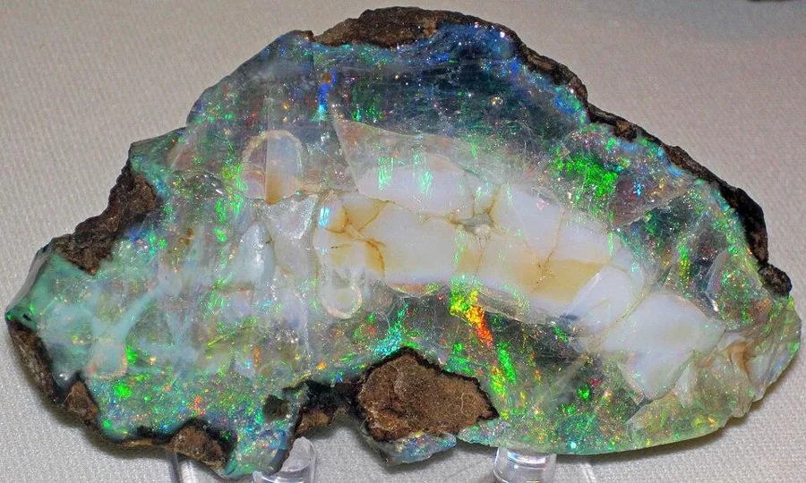 Precious opal from Virgin Valley, Virgin Valley, Nevada, USA