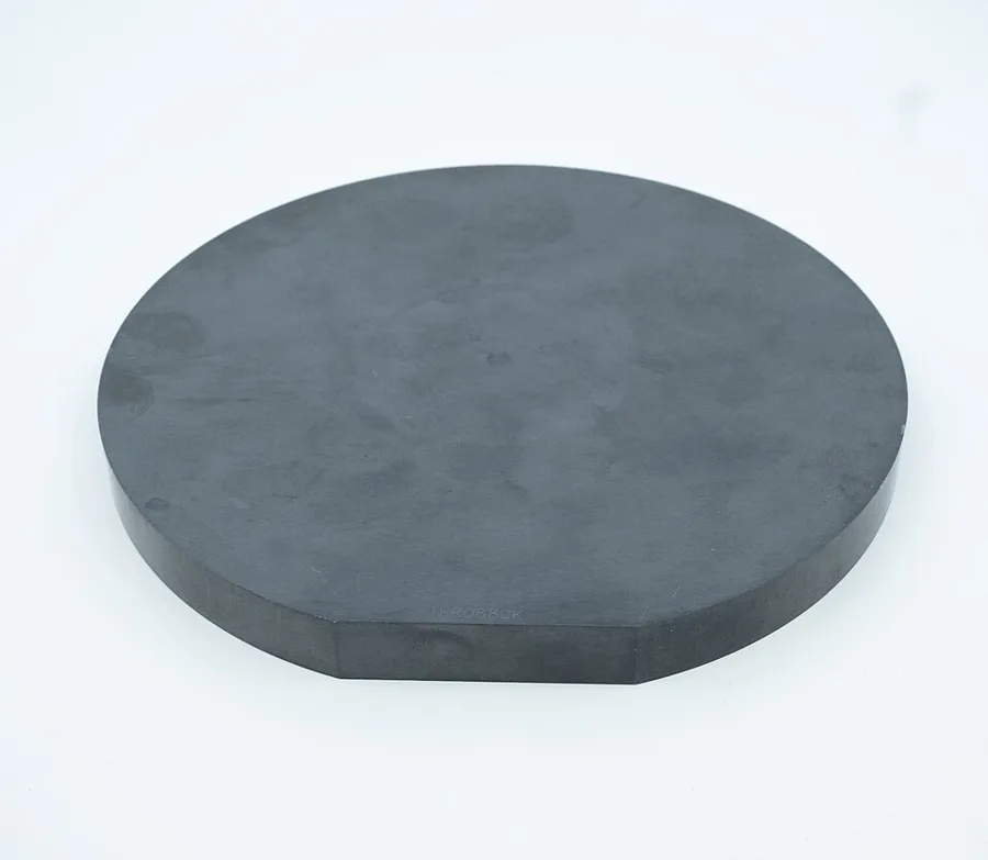 A silicon carbide ingot grown for the electronics industry, which makes silicon carbide chips for electric cars and chargers.