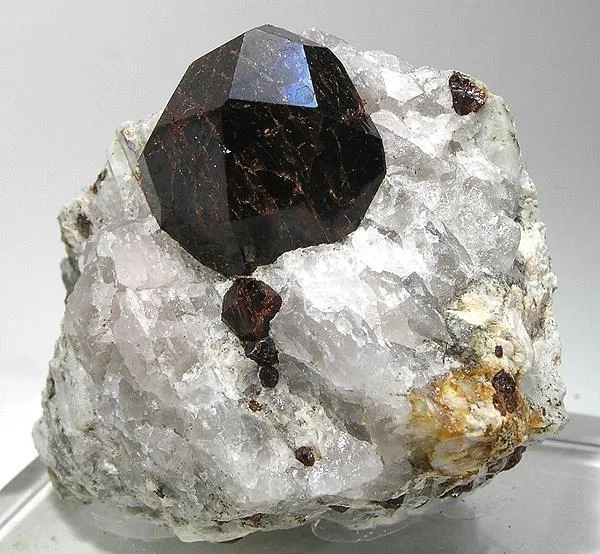 Garnet in its rock, Antsirabe region, Madagascar