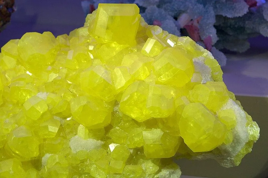 Sulphur crystals, Agrigento, Sicily, Italy