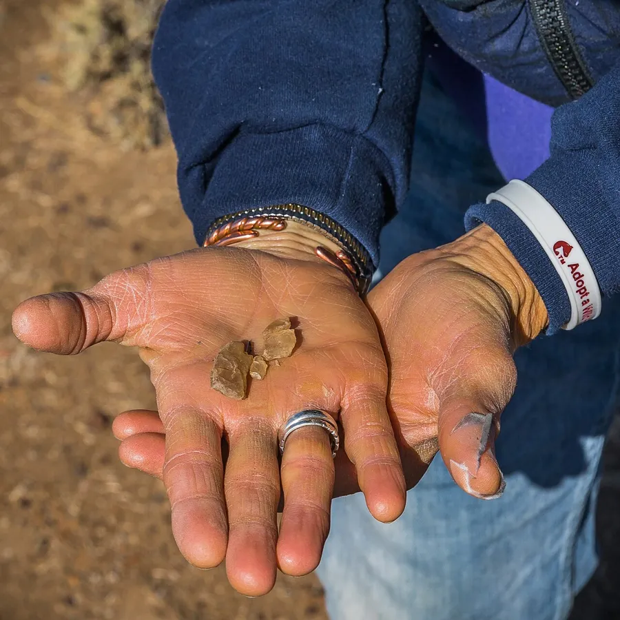 Sunstones picked up off the ground at the free public Sunstone Collection Area north of Plush, Oregon.