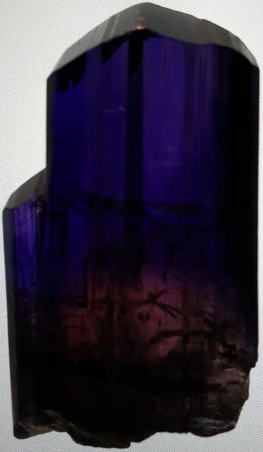 Tanzanite crystal, Merelani Hills, Tanzania