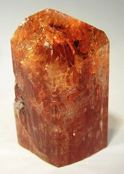 Imperial topaz crystal, Ouro Preto, Brazil