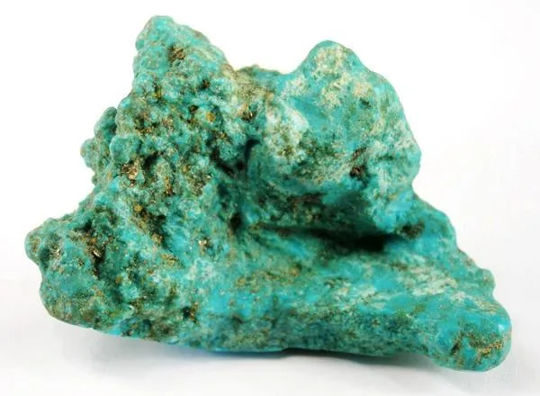 A turquoise nugget, La Mariquita mine, Sonora, Mexico